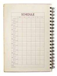 schedule - example image